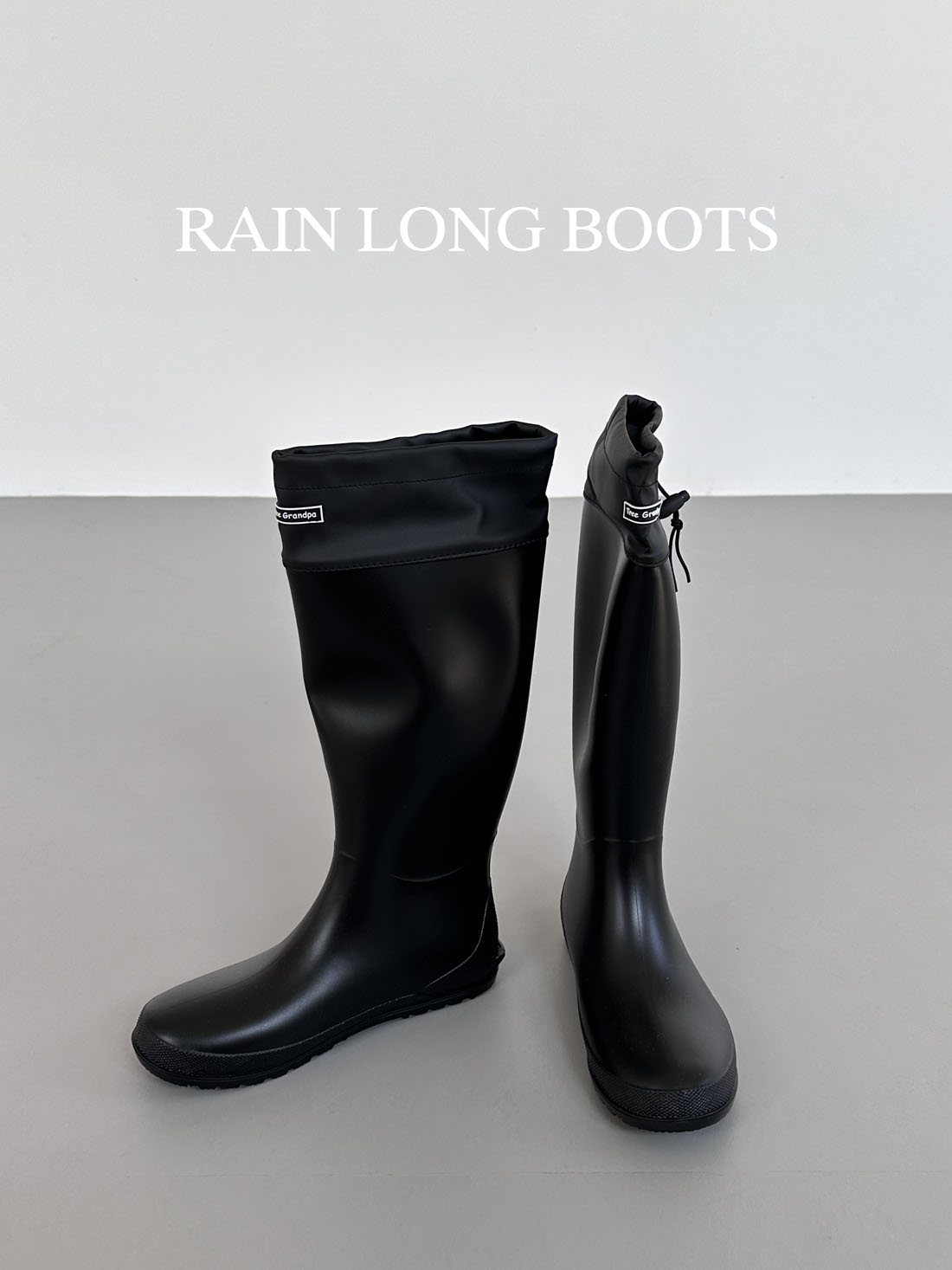 rain long boots